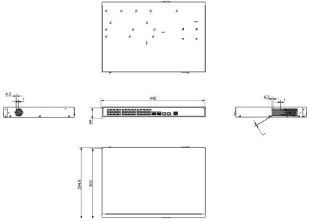 PoE-коммутатор 24-портовый Dahua DH-S4228-24GT-240, гигабитный, управляемый PoE-коммутатор 24-портовый Dahua DH-S4228-24GT-240, гигабитный, управляемый