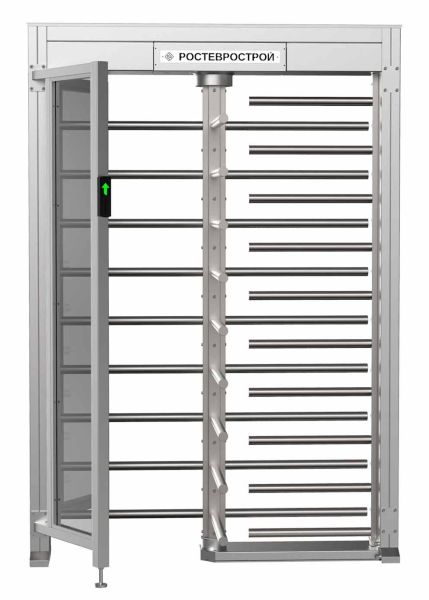Турникет полноростовой 4-х лопастной со стеклом Ростов-Дон ПР1ЛС/4М2 НЕРЖ Турникет полноростовой 4-х лопастной со стеклом Ростов-Дон ПР1ЛС/4М2 НЕРЖ
