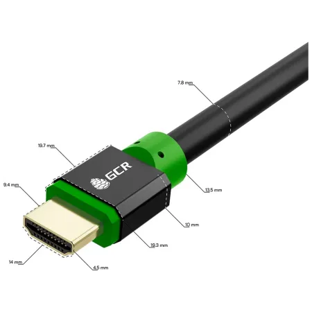 Кабель HDMI 2.1 GCR PRO GCR-55552 3Х экран UHD 8K 60Hz 48 Гбит Кабель HDMI 2.1 GCR PRO GCR-55552 3Х экран UHD 8K 60Hz 48 Гбит