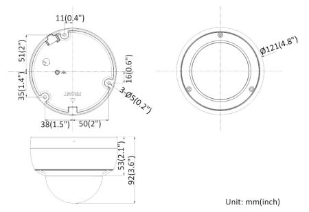 Антивандальная IP-камера 4Мп HikVision DS-2CD2143G0-IU (4 мм) с микрофоном Антивандальная IP-камера 4Мп HikVision DS-2CD2143G0-IU (4 мм) с микрофоном