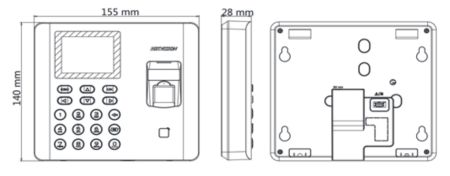 Биометрический терминал учета рабочего времени HikVision DS-K1A802AEF Биометрический терминал учета рабочего времени HikVision DS-K1A802AEF