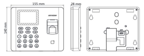Биометрический терминал учета рабочего времени HikVision DS-K1A802AEF Биометрический терминал учета рабочего времени HikVision DS-K1A802AEF