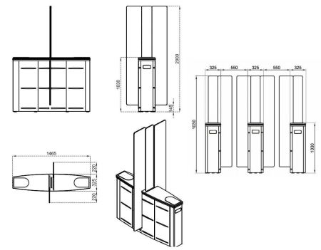 Турникет раздвижной однопроходной Came Sliding Gate SG55, 550 мм, створки 2000 мм (SG55T) Турникет раздвижной однопроходной Came Sliding Gate SG55, 550 мм, створки 2000 мм (SG55T)