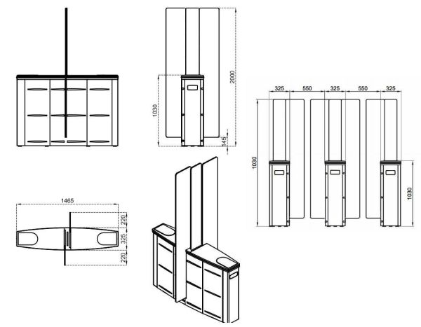 Турникет раздвижной однопроходной Came Sliding Gate SG55, 550 мм, створки 2000 мм (SG55T) Турникет раздвижной однопроходной Came Sliding Gate SG55, 550 мм, створки 2000 мм (SG55T)