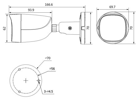Уличная HD-CVI видеокамера 2Мп Dahua DH-HAC-HFW2241CMP-A-0280B-S2 с технологией Starlight Уличная HD-CVI видеокамера 2Мп Dahua DH-HAC-HFW2241CMP-A-0280B-S2 с технологией Starlight