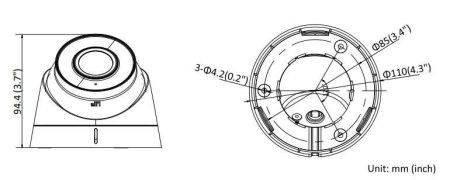 Уличная купольная IP-камера 2Мп HiWatch DS-I253M(B) (2.8 мм) с микрофоном Уличная купольная IP-камера 2Мп HiWatch DS-I253M(B) (2.8 мм) с микрофоном