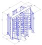Турникет-шлюз уличный полноростовой двухпроходной Ростов-Дон ПР2Ш/4М2-У Турникет-шлюз уличный полноростовой двухпроходной Ростов-Дон ПР2Ш/4М2-У