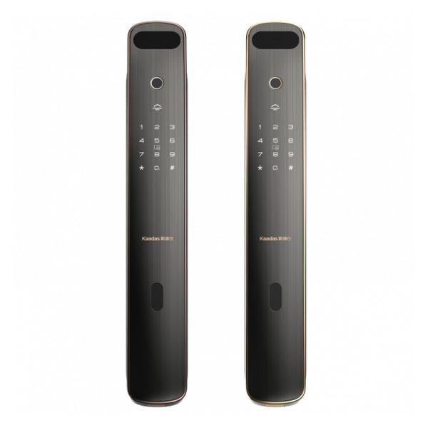 Биометрический электронный замок Kaadas K19-F Gold с распознаванием лица и отпечатка пальца Биометрический электронный замок Kaadas K19-F Gold с распознаванием лица и отпечатка пальца