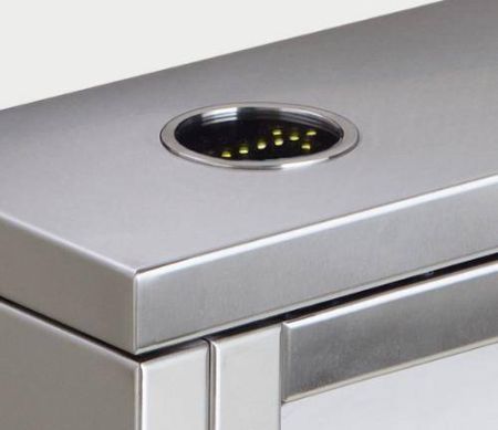 Турникет-трипод тумбовый PERCo-TTD-03.2G из окрашенной стали, темно-серый (с планками) Турникет-трипод тумбовый PERCo-TTD-03.2G из окрашенной стали, темно-серый (с планками)