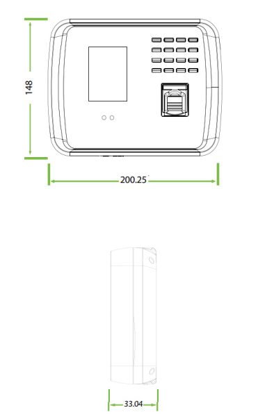 Биометрический терминал учёта рабочего времени ZKTeco MB460 [EM] Wi-Fi с распознаванием лиц, отпечатка и карт EM-Marine