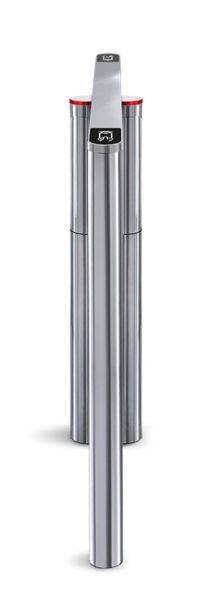 Турникет распашной двухпроходной PERCo ST-11S «Скоростной проход» с крышками из нержавеющей стали и створками 300 мм, высотой 1300 мм