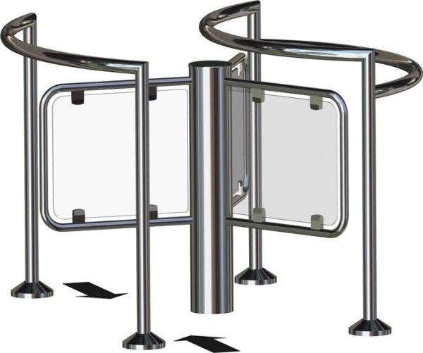 Роторный полуростовой турникет Gotschlich Gyro Baden (6GYB3AEC)