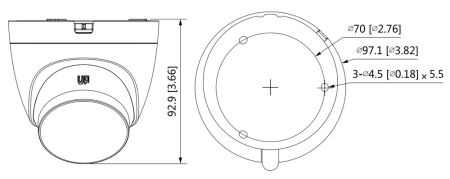 Уличная HD-CVI видеокамера Full-Color 5Мп Dahua DH-HAC-HDW1509TLQP-A-LED-0280B-S2 Уличная HD-CVI видеокамера Full-Color 5Мп Dahua DH-HAC-HDW1509TLQP-A-LED-0280B-S2