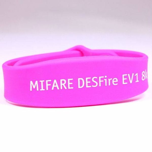 Силиконовый RFID-браслет Mifare DESFire EV1, 8k (жен./дет.)