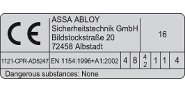 Дверной доводчик Assa Abloy DC200 с рычажной тягой L190