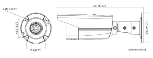 Уличная IP-камера 4Мп HiWatch IPC-B542-G2/4I (2.8 мм) с EXIR-подсветкой 80м Уличная IP-камера 4Мп HiWatch IPC-B542-G2/4I (2.8 мм) с EXIR-подсветкой 80м