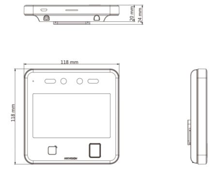 Биометрический терминал доступа HikVision DS-K1T642MFW по распознаванию лиц Биометрический терминал доступа HikVision DS-K1T642MFW по распознаванию лиц