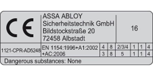 Дверной доводчик Assa Abloy DC140 с рычажной тягой EN2/3/4/5