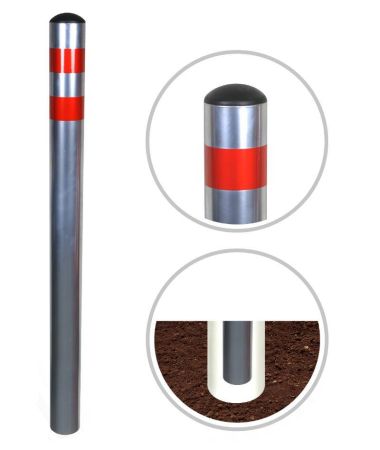 Столбик парковочный бетонируемый Мегаполис СМБ-76.000 СБ Столбик парковочный бетонируемый Мегаполис СМБ-76.000 СБ