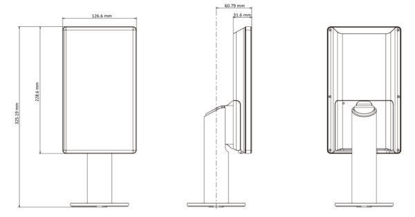 Биометрический терминал доступа HikVision DS-K5671-ZU для установки на турникет Биометрический терминал доступа HikVision DS-K5671-ZU для установки на турникет