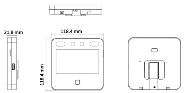 Терминал доступа HikVision DS-K1T343MX с распознаванием лиц и карт Mifare Терминал доступа HikVision DS-K1T343MX с распознаванием лиц и карт Mifare