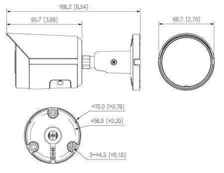 IP-видеокамера уличная 4Мп Dahua DH-IPC-HFW2449SP-S-LED-0280B IP-видеокамера уличная 4Мп Dahua DH-IPC-HFW2449SP-S-LED-0280B