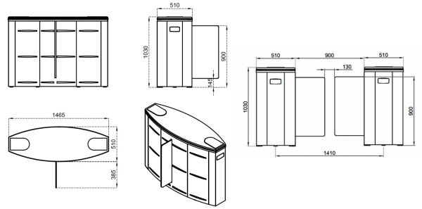 Турникет раздвижной однопроходной Came Sliding Gate SG90, 900 мм, створки 900 мм (SG90S) Турникет раздвижной однопроходной Came Sliding Gate SG90, 900 мм, створки 900 мм (SG90S)