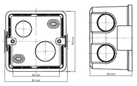 Монтажное основание HikVision DS-KAB86 для врезного крепления Монтажное основание HikVision DS-KAB86 для врезного крепления