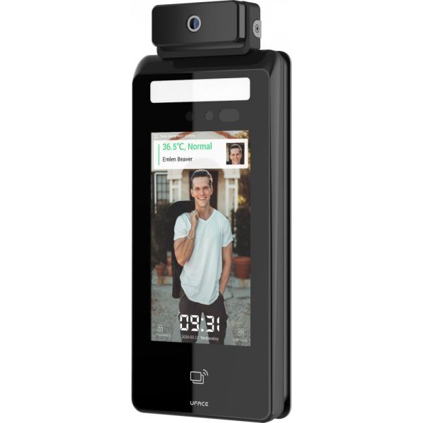 Биометрический терминал распознавания лиц и температуры тела Uface 5-Temp, настенный Биометрический терминал распознавания лиц и температуры тела Uface 5-Temp, настенный