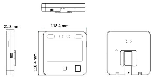 Терминал доступа HikVision DS-K1T343EFX с распознаванием лиц, отпечатков и карт EM Терминал доступа HikVision DS-K1T343EFX с распознаванием лиц, отпечатков и карт EM