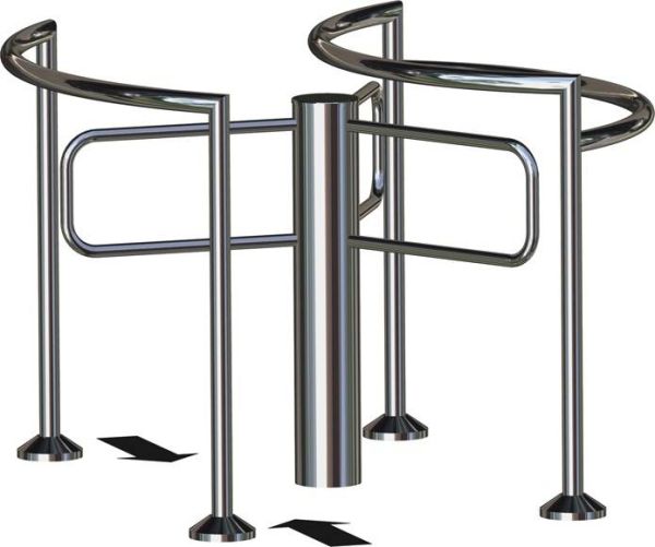 Роторный полуростовой турникет Gotschlich Gyro Holm Classic (6GYH3AEC-C)