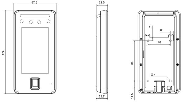 Биометрический уличный терминал доступа AI Dahua DHI-ASI6214J-MFW с распознаванием лиц, отпечатков и Mifare карт Биометрический уличный терминал доступа AI Dahua DHI-ASI6214J-MFW с распознаванием лиц, отпечатков и Mifare карт