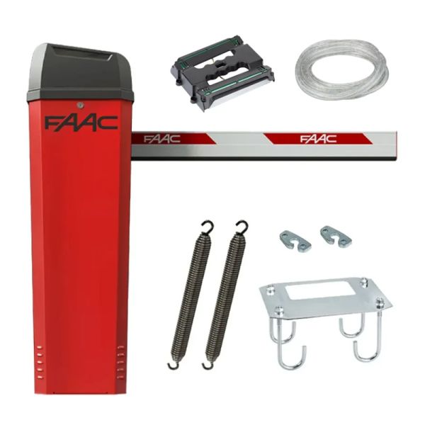 Шлагбаум автоматический FAAC B614/5 с подсветкой и прямоугольной стрелой 4.8 м