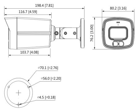 Уличная HD-CVI видеокамера Full-color Starlight 2Мп Dahua DH-HAC-HFW1239TLMP-A-LED-0280B-S2 Уличная HD-CVI видеокамера Full-color Starlight 2Мп Dahua DH-HAC-HFW1239TLMP-A-LED-0280B-S2