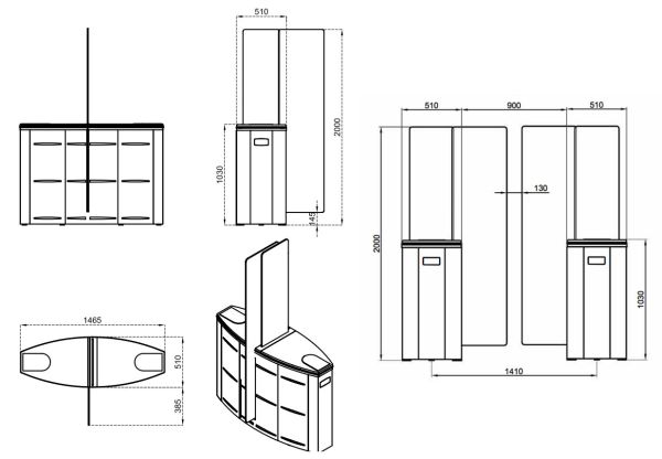 Турникет раздвижной двухпроходной Came Sliding Gate SG90, 900 мм, створки 2000 мм (SG90T-DBL) Турникет раздвижной двухпроходной Came Sliding Gate SG90, 900 мм, створки 2000 мм (SG90T-DBL)