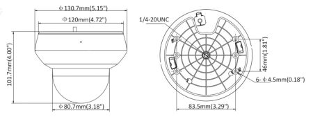 Скоростная уличная PTZ IP-видеокамера 4Мп HikVision DS-2DE2A404IW-DE3(C) с микрофоном Скоростная уличная PTZ IP-видеокамера 4Мп HikVision DS-2DE2A404IW-DE3(C) с микрофоном