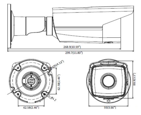 Уличная IP-видеокамера 8Мп HikVision DS-2CD2T83G0-I8 (8 мм) с EXIR-подсветкой 80м Уличная IP-видеокамера 8Мп HikVision DS-2CD2T83G0-I8 (8 мм) с EXIR-подсветкой 80м