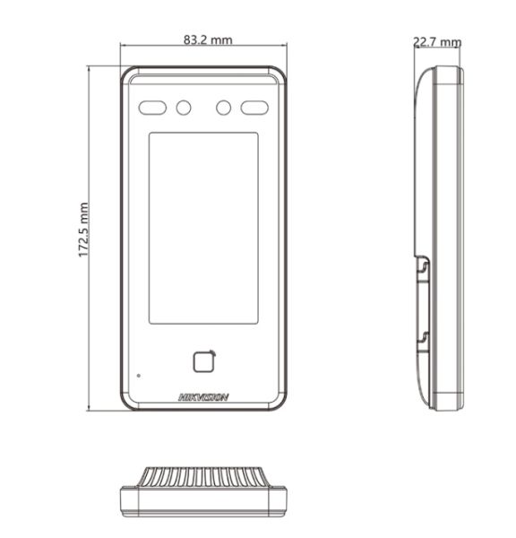 Терминал распознавания лиц HikVision DS-K1T341CMW с алгоритмом глубокого обучения и Wi-Fi Терминал распознавания лиц HikVision DS-K1T341CMW с алгоритмом глубокого обучения и Wi-Fi