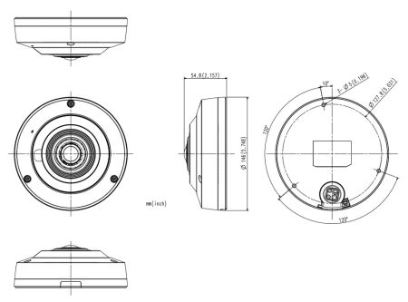 Панорамная Fisheye IP-видеокамера 6Мп Wisenet XNF-8010R (1.6 мм) Панорамная Fisheye IP-видеокамера 6Мп Wisenet XNF-8010R (1.6 мм)