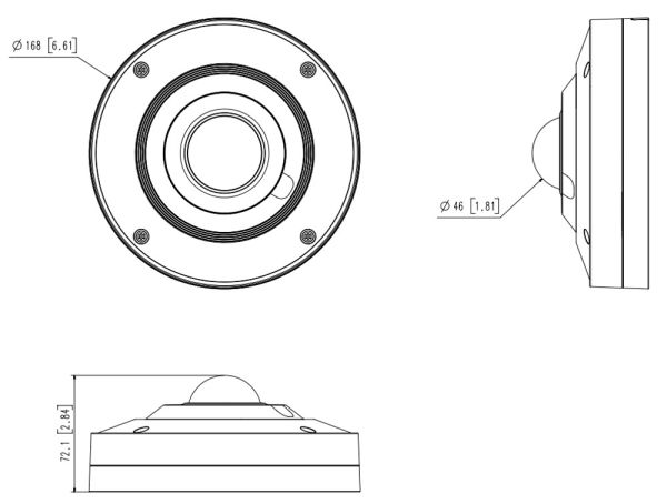 Панорамная антивандальная Fisheye IP-видеокамера 12Мп Wisenet XNF-9010RS (1.08 мм) в корпусе из нержавеющей стали Панорамная антивандальная Fisheye IP-видеокамера 12Мп Wisenet XNF-9010RS (1.08 мм) в корпусе из нержавеющей стали