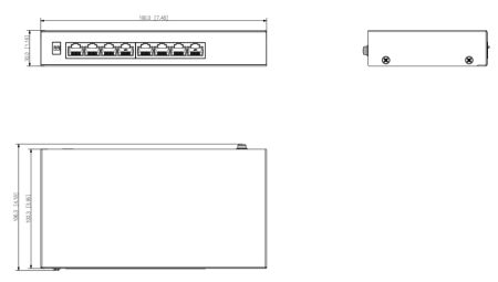Неуправляемый 8-портовый PoE коммутатор Dahua DH-PFS3008-8ET-60 Неуправляемый 8-портовый PoE коммутатор Dahua DH-PFS3008-8ET-60