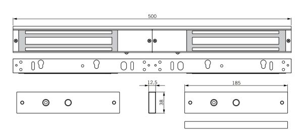 Электромагнитный замок dormakaba EM Comfort EMC 600-2 ALH Электромагнитный замок dormakaba EM Comfort EMC 600-2 ALH