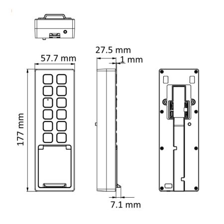Биометрический терминал HikVision DS-K1T805MBFWX со считывателями отпечатков пальцев, карт Mifare, Wi-Fi и Bluetooth Биометрический терминал HikVision DS-K1T805MBFWX со считывателями отпечатков пальцев, карт Mifare, Wi-Fi и Bluetooth