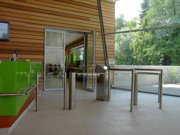 Роторный полуростовой турникет Gotschlich Gyro Transpa (6GYT3AEC)