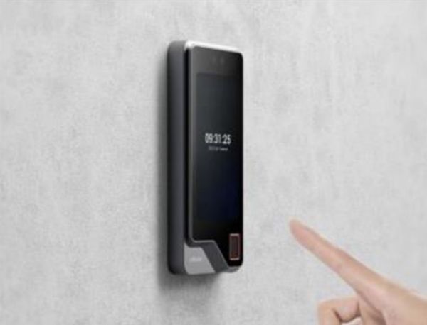 Биометрический терминал распознавания лиц и отпечатков Uface 5 Pro FP, настенный