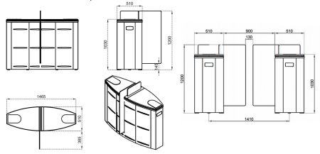 Турникет раздвижной двухпроходной Came Sliding Gate SG90, 900 мм, створки 1200 мм (SG90M-DBL) Турникет раздвижной двухпроходной Came Sliding Gate SG90, 900 мм, створки 1200 мм (SG90M-DBL)