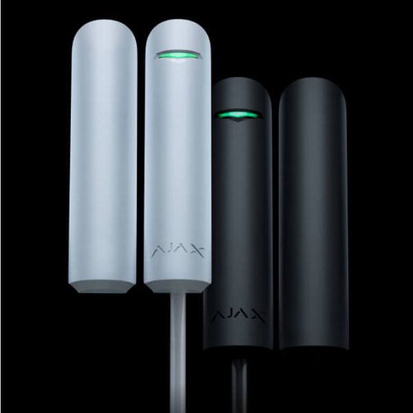 Проводной адресный датчик открытия Ajax DoorProtect Fibra (черный) Проводной адресный датчик открытия Ajax DoorProtect Fibra (черный)