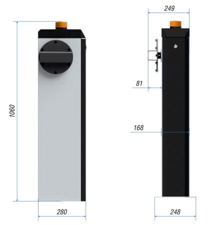 Автоматический шлагбаум Carddex RBS-R Оптимум со стрелой 4,3 м Автоматический шлагбаум Carddex RBS-R Оптимум со стрелой 4,3 м