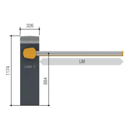 Тумба шлагбаума Came GPX40MGP (803BB-0100) Тумба шлагбаума Came GPX40MGP (803BB-0100)