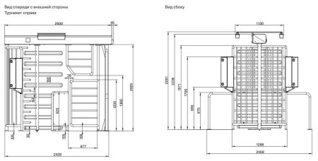 Полноростовой моторизированный турникет Magnetic MPB 112 (MPB112AA141) с моторизированной калиткой для велосипеда из нерж. стали Полноростовой моторизированный турникет Magnetic MPB 112 (MPB112AA141) с моторизированной калиткой для велосипеда из нерж. стали